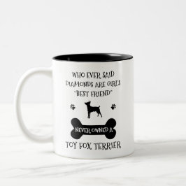Toy Fox Terrier Dog Breed Best Friend Zweifarbige Tasse