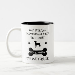 Toy Fox Terrier Dog Breed Best Friend Zweifarbige Tasse