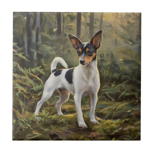 Toy Fox Terrier Fliese (Vorderseite)