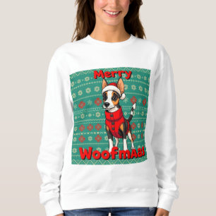 Toy Fox Terrier Frohe Woofmas Sweatshirt