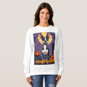 Toy Fox Terrier Frohes Howloween Sweatshirt (Vorne ganz)