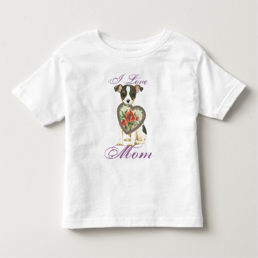 Toy Fox Terrier Heart Mama Kleinkind T-shirt (Vorderseite)