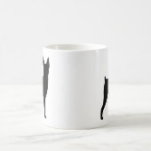 Toy Fox Terrier Hunde Silhouetten Kaffeetasse (Mittel)