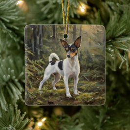 Toy Fox Terrier Keramikornament