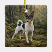 Toy Fox Terrier Keramikornament (Vorderseite)