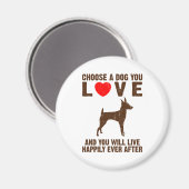Toy Fox Terrier Magnet (Vorderseite/Rückseite)