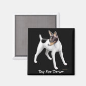Toy Fox Terrier Magnet (Vorderseite/Rückseite)