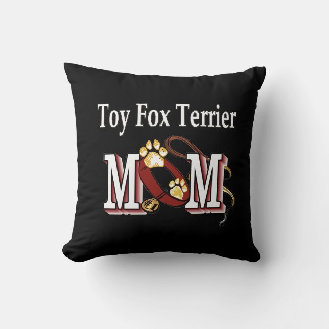 Toy Fox Terrier Mama Kissen (Vorderseite)