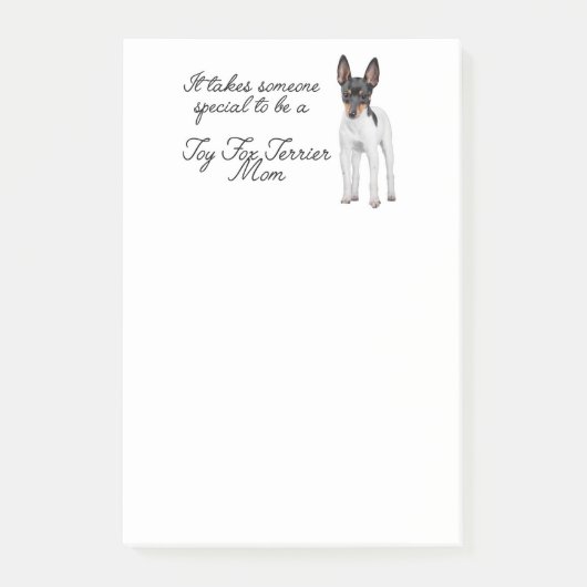 Toy Fox Terrier Mama Post-It-Notes Post-it Klebezettel (Vorderseite)