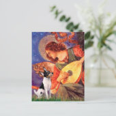 Toy Fox Terrier - Mandolin Angel Postkarte (Stehend Vorderseite)