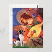 Toy Fox Terrier - Mandolin Angel Postkarte (Vorne/Hinten)