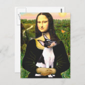 Toy Fox Terrier - Mona Lisa Postkarte (Vorne/Hinten)