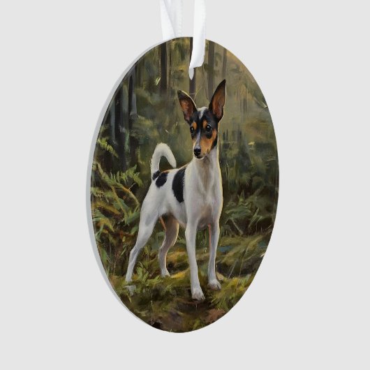 Toy Fox Terrier Ornament (Vorderseite)