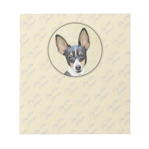 Toy Fox Terrier Painting - Cute Original Dog Art Notizblock