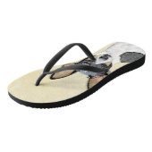 Toy Fox Terrier Painting - Niedliche Original Dog  Badesandalen (Schrägansicht)