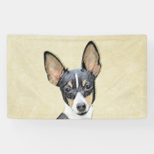 Toy Fox Terrier Painting - Niedliche Original Dog Banner
