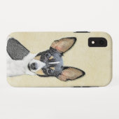 Toy Fox Terrier Painting - Niedliche Original Dog Case-Mate iPhone Hülle (Rückseite (Horizontal))