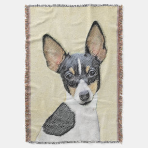 Toy Fox Terrier Painting - Niedliche Original Dog  Decke