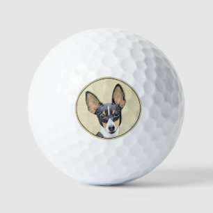 Toy Fox Terrier Painting - Niedliche Original Dog  Golfball