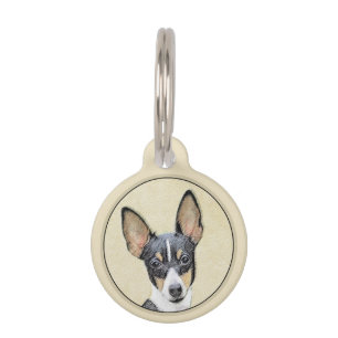 Toy Fox Terrier Painting - Niedliche Original Dog Haustiermarke