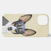 Toy Fox Terrier Painting - Niedliche Original Dog iPhone Hülle (Rückseite (Horizontal))