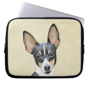 Toy Fox Terrier Painting - Niedliche Original Dog Laptopschutzhülle