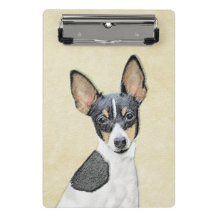 Toy Fox Terrier Painting - Niedliche Original Dog  Mini Klemmbrett