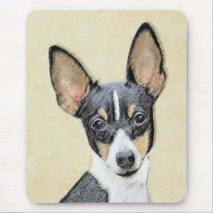 Toy Fox Terrier Painting - Niedliche Original Dog Mousepad