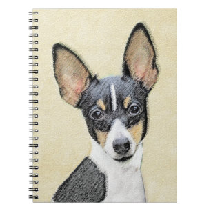 Toy Fox Terrier Painting - Niedliche Original Dog Notizblock