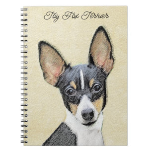 Toy Fox Terrier Painting - Niedliche Original Dog Notizblock