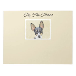 Toy Fox Terrier Painting - Niedliche Original Dog  Notizblock