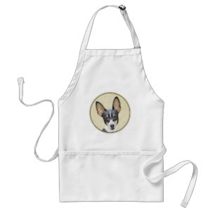 Toy Fox Terrier Painting - Niedliche Original Dog  Schürze