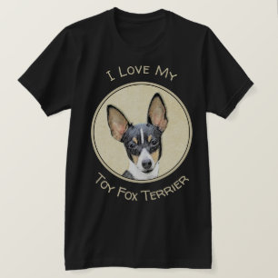Toy Fox Terrier Painting - Niedliche Original Dog  T-Shirt