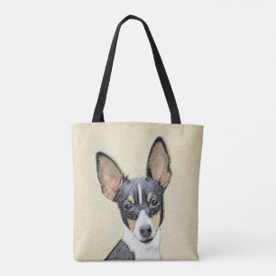 Toy Fox Terrier Painting - Niedliche Original Dog  Tasche