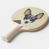 Toy Fox Terrier Painting - Niedliche Original Dog Tischtennis Schläger (Vorderseite)