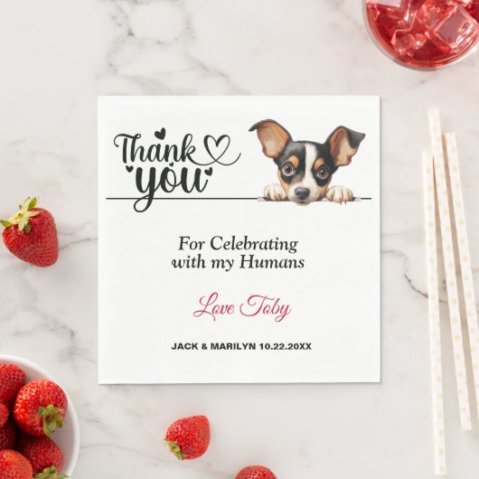 Toy Fox Terrier Paper Napkins Serviette (Beispiel)