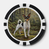 Toy Fox Terrier Pokerchips (Vorderseite)