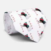 Toy Fox Terrier Santa Paws Krawatte (Gerollt)