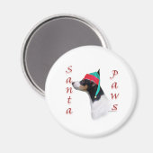 Toy Fox Terrier Santa Paws Magnet (Vorderseite/Rückseite)