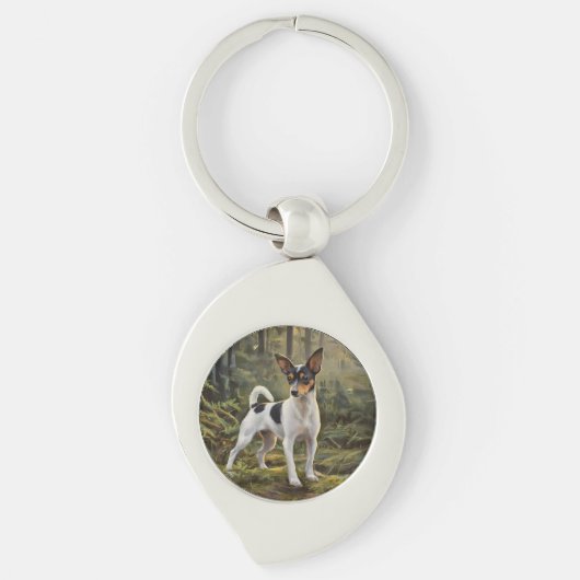 Toy Fox Terrier Schlüsselanhänger (Vorderseite)