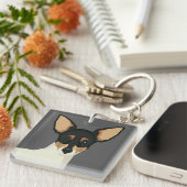 Toy Fox Terrier Schlüsselanhänger (Vorderseite rechts)