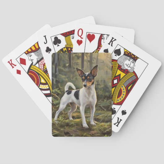 Toy Fox Terrier Spielkarten (Rückseite)