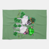 Toy Fox Terrier St Pattys Geschirrtuch (Horizontal)