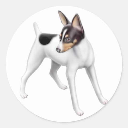 Toy Fox Terrier Sticker (Vorderseite)
