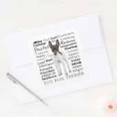 Toy Fox Terrier Tracks Sticker (Umschlag)