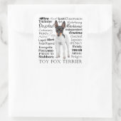 Toy Fox Terrier Tracks Sticker (Tasche)