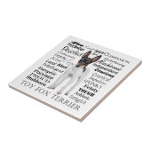 Toy Fox Terrier Tracks Tile Fliese (Seite)