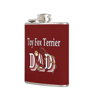 Toy Fox Terrier Vater Geschenke Flachmann
