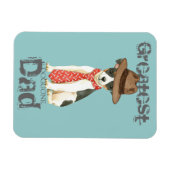 Toy Fox Terrier Vater Magnet (Horizontal)