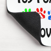 Toy Fox Terrier Walks Design Mousepad (Ecke)